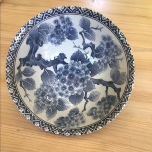 Vintage Chinoiserie Bowl Cherry Blossoms Patterns Flowers Asian